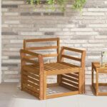 vidaXL Opierka 2 pcs Prírodná 58,5 x 8 x 60 cm Pevné akáciové drevo