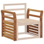 vidaXL Opierka 2 pcs Prírodná 58,5 x 8 x 60 cm Pevné akáciové drevo – Obrázok 3