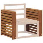 vidaXL Opierky 2 pcs Hnedá 58.5 x 10 x 61 cm Kompozitné drevo – Obrázok 3