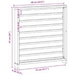 vidaXL Opierka 2 pcs Prírodná 60 x 6 x 61 cm Pevné akáciové drevo – Obrázok 10