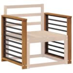 vidaXL Opierka 2 pcs Prírodná 60 x 6 x 61 cm Pevné akáciové drevo – Obrázok 3