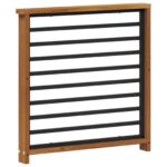 vidaXL Opierka 2 pcs Prírodná 60 x 6 x 61 cm Pevné akáciové drevo – Obrázok 4