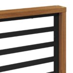 vidaXL Opierka 2 pcs Prírodná 60 x 6 x 61 cm Pevné akáciové drevo – Obrázok 8