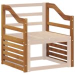 vidaXL Opierky 2 pcs Hnedá 59 x 4 x 73 cm Kompozitné drevo – Obrázok 3