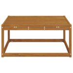 vidaXL Vonkajší taburet Prírodná 79 x 79 x 37 cm – Obrázok 4
