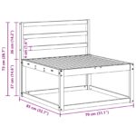 vidaXL Záhradná stredná sedačka Prírodná 79 x 83 x 73 cm – Obrázok 8
