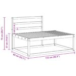 vidaXL Vonkajšia koncová pohovka Prírodná 115 x 83 x 73 cm – Obrázok 11