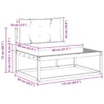 vidaXL Vonkajšia koncová pohovka s vankúšom Prírodná 115 x 83 x 73 cm – Obrázok 12