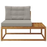 vidaXL Vonkajšia koncová pohovka s vankúšom Prírodná 115 x 83 x 73 cm – Obrázok 4