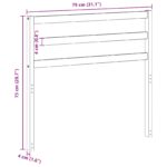 vidaXL Operadlo Hnedá 79 x 4 x 73 cm Kompozitné drevo – Obrázok 9