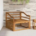 vidaXL Opierky 2 pcs Hnedá 79 x 4 x 73 cm Kompozitné drevo