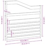 vidaXL Opierky 2 pcs Hnedá 79 x 4 x 73 cm Kompozitné drevo – Obrázok 10