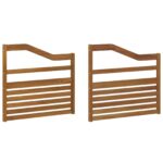vidaXL Opierky 2 pcs Hnedá 79 x 4 x 73 cm Kompozitné drevo – Obrázok 2