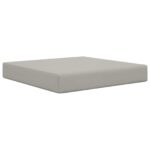vidaXL Vankúš na vonkajšiu pohovku Biely 60 x 60 x 8 cm Polyester – Obrázok 5