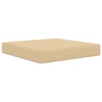 vidaXL Vankúš na vonkajšiu pohovku Béžová 60 x 60 x 8 cm Polyester – Obrázok 5
