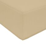 vidaXL Vankúš na vonkajšiu pohovku Béžová 60 x 60 x 8 cm Polyester – Obrázok 6