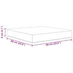 vidaXL Vankúš na vonkajšiu pohovku Béžová 60 x 60 x 8 cm Polyester – Obrázok 8