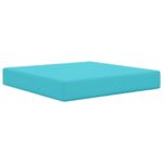 vidaXL Vankúš na vonkajšiu pohovku Tyrkysová 60 x 60 x 8 cm Polyester – Obrázok 2