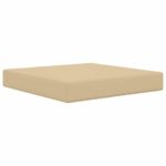 vidaXL Vankúš na vonkajšiu pohovku 2 pcs Béžová Polyester – Obrázok 4