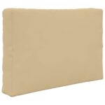 vidaXL Vankúš na vonkajšiu pohovku 2 pcs Béžová Polyester – Obrázok 5