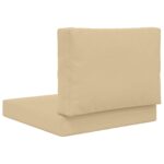 vidaXL Vankúš na vonkajšiu pohovku 2 pcs Béžová Polyester – Obrázok 7