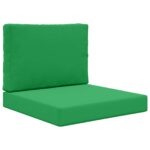 vidaXL Vankúš na vonkajšiu pohovku 2 pcs Zelená Polyester – Obrázok 2