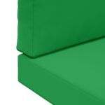 vidaXL Vankúš na vonkajšiu pohovku 2 pcs Zelená Polyester – Obrázok 9