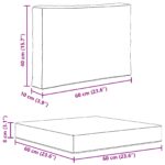 vidaXL Vankúš na vonkajšiu pohovku 2 pcs Sivohnedá Polyester – Obrázok 11