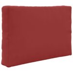 vidaXL Vankúš na vonkajšiu pohovku 2 pcs vínovo červená Polyester – Obrázok 5
