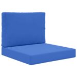 vidaXL Vankúš na vonkajšiu pohovku 2 pcs Královská modrá Polyester – Obrázok 2
