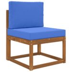 vidaXL Vankúš na vonkajšiu pohovku 2 pcs Královská modrá Polyester – Obrázok 3