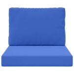 vidaXL Vankúš na vonkajšiu pohovku 2 pcs Královská modrá Polyester – Obrázok 6