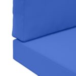 vidaXL Vankúš na vonkajšiu pohovku 2 pcs Královská modrá Polyester – Obrázok 9