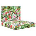 vidaXL Vankúš na vonkajšiu pohovku 2 pcs farebné Polyester – Obrázok 2