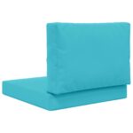 vidaXL Vankúš na vonkajšiu pohovku 2 pcs Tyrkysová Polyester – Obrázok 7