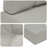 vidaXL Vankúš na vonkajšiu pohovku 2 pcs Biely Polyester – Obrázok 8