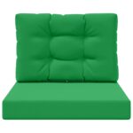 vidaXL Vankúš na vonkajšiu pohovku 2 pcs Zelená Polyester – Obrázok 6