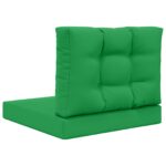 vidaXL Vankúš na vonkajšiu pohovku 2 pcs Zelená Polyester – Obrázok 7