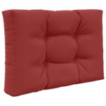 vidaXL Vankúš na vonkajšiu pohovku 2 pcs vínovo červená Polyester – Obrázok 5