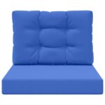 vidaXL Vankúš na vonkajšiu pohovku 2 pcs Královská modrá Polyester – Obrázok 6