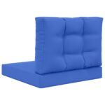 vidaXL Vankúš na vonkajšiu pohovku 2 pcs Královská modrá Polyester – Obrázok 7