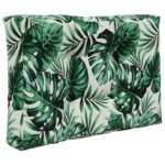 vidaXL Vankúš na vonkajšiu pohovku 2 pcs Vzor listov Polyester – Obrázok 5