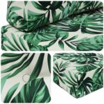 vidaXL Vankúš na vonkajšiu pohovku 2 pcs Vzor listov Polyester – Obrázok 8