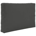 vidaXL Vankúš na vonkajšiu pohovku 3 pcs Antracit Polyester – Obrázok 5