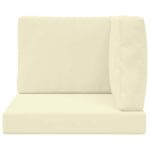 vidaXL Vankúš na vonkajšiu pohovku 3 pcs Krémová Polyester – Obrázok 6