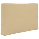 vidaXL Vankúš na vonkajšiu pohovku 3 pcs Béžová Polyester – Obrázok 5