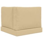 vidaXL Vankúš na vonkajšiu pohovku 3 pcs Béžová Polyester – Obrázok 7