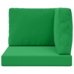 vidaXL Vankúš na vonkajšiu pohovku 3 pcs Zelená Polyester – Obrázok 6