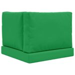 vidaXL Vankúš na vonkajšiu pohovku 3 pcs Zelená Polyester – Obrázok 7