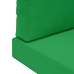 vidaXL Vankúš na vonkajšiu pohovku 3 pcs Zelená Polyester – Obrázok 9